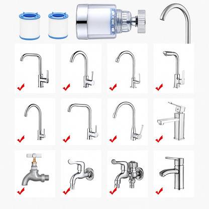 PureStream Filtreli 360° Döner Musluk Başlığı